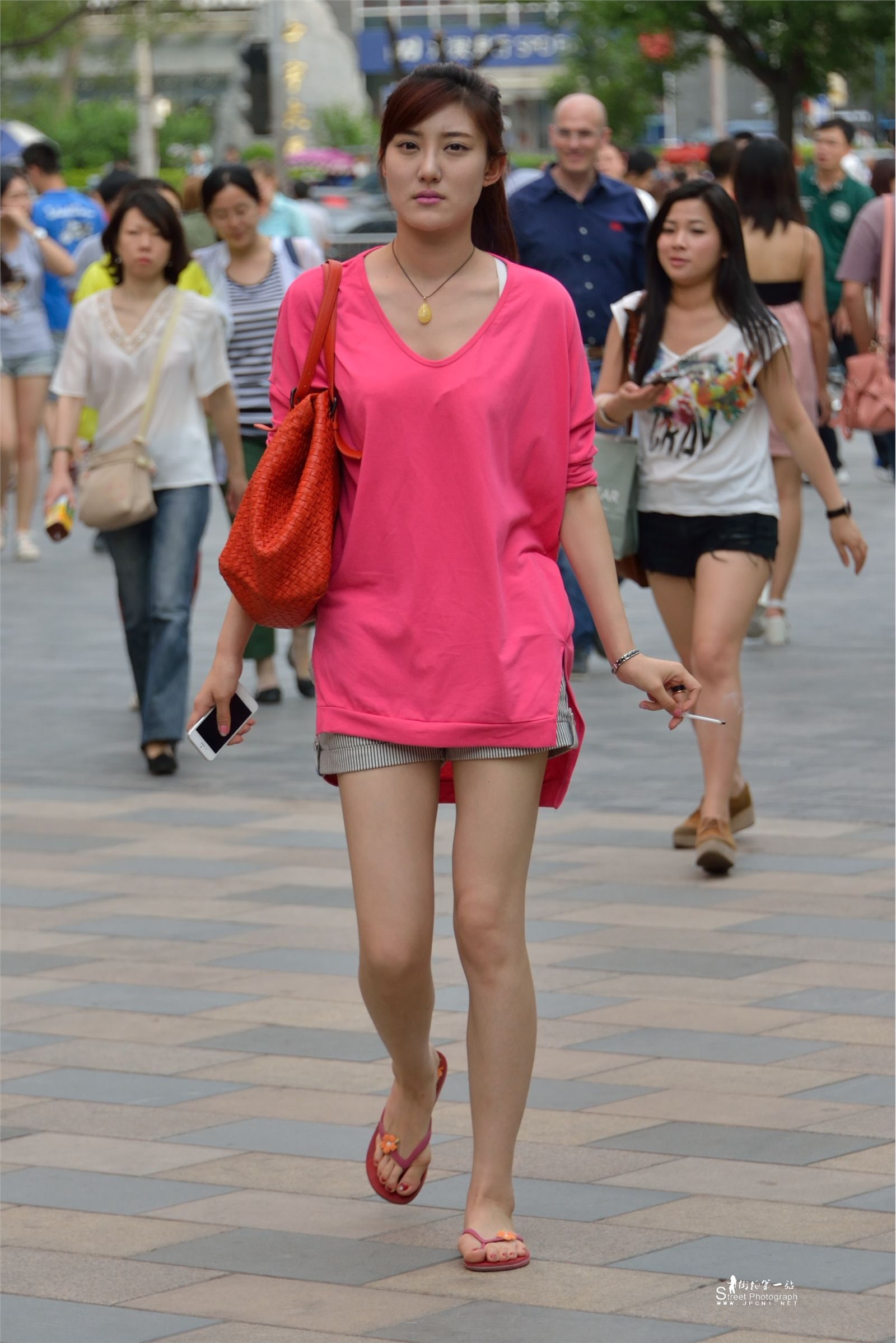 原创街拍丝袜美女056