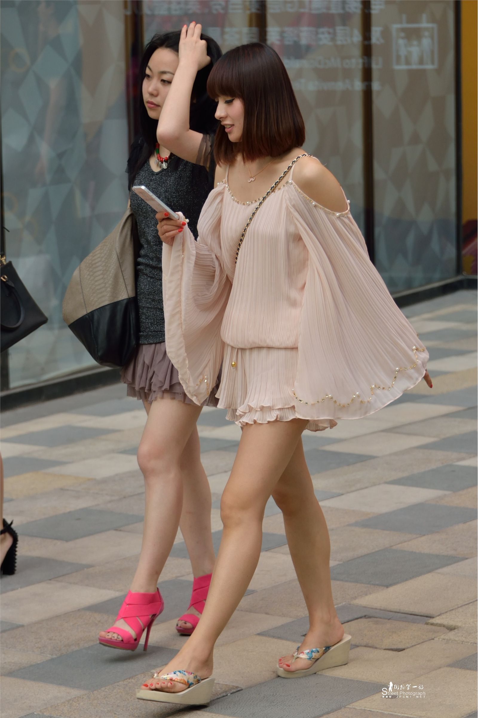 原创街拍丝袜美女056
