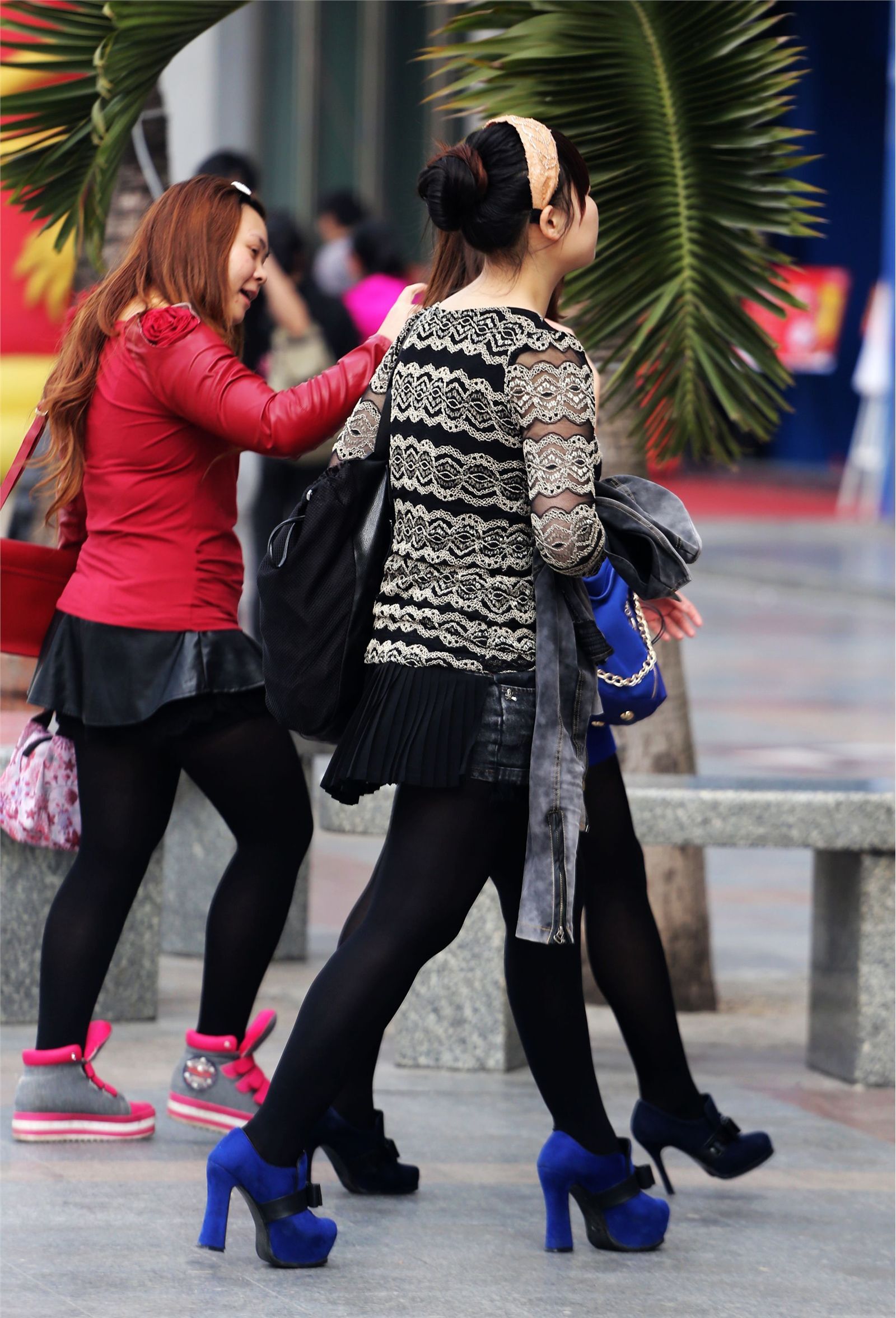 原创街拍丝袜美女056