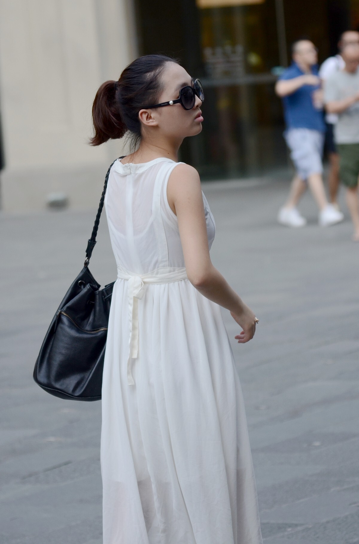 原创街拍丝袜美女056