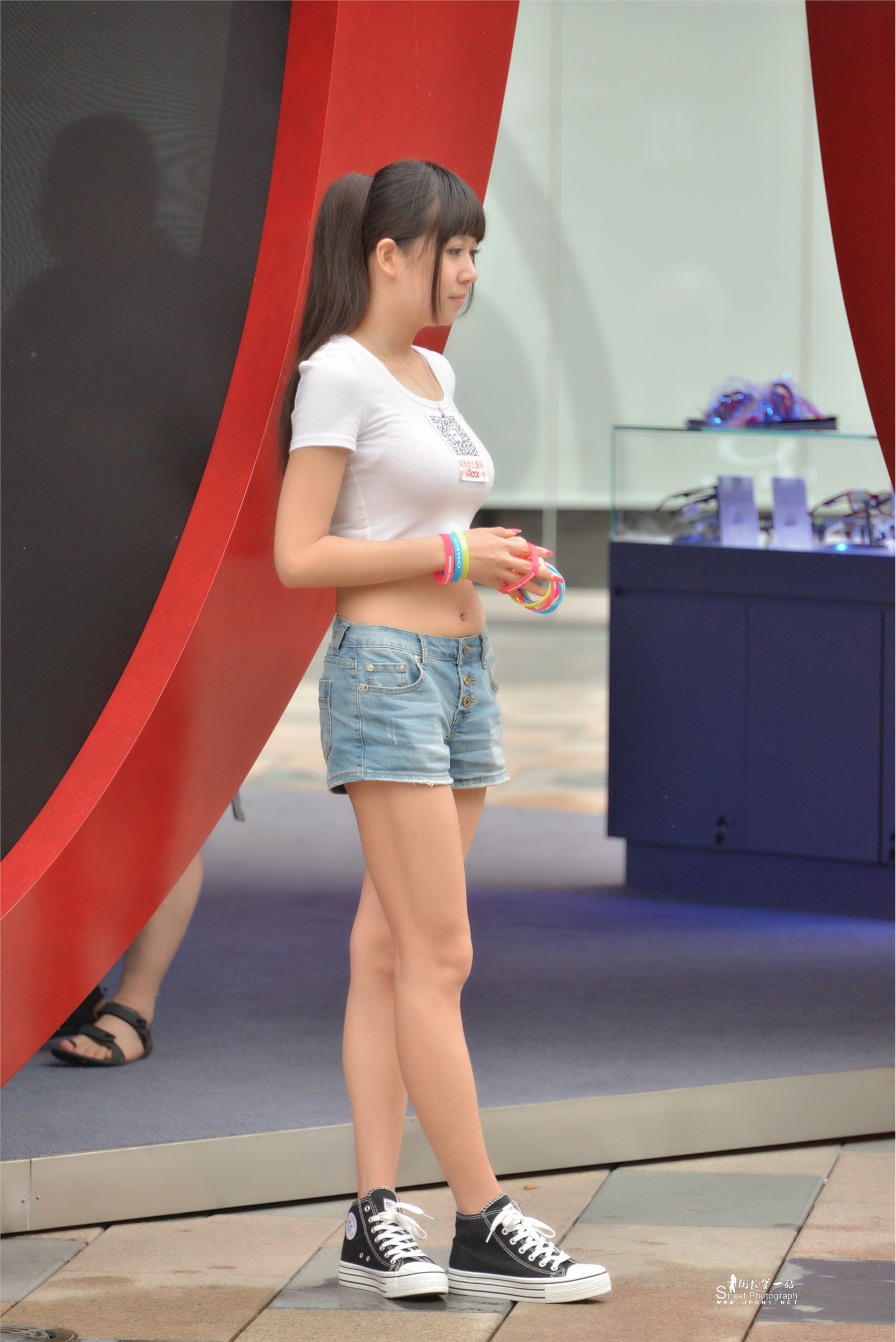 原创街拍丝袜美女056