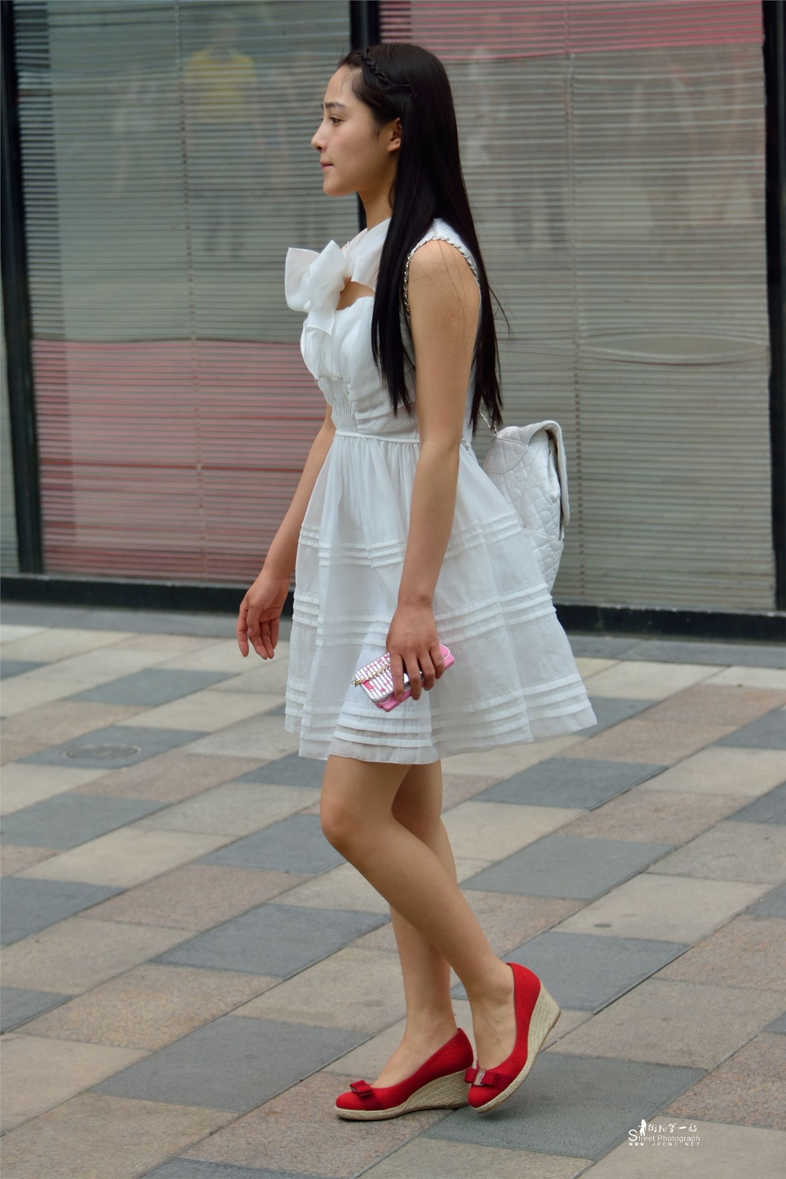 原创街拍丝袜美女056