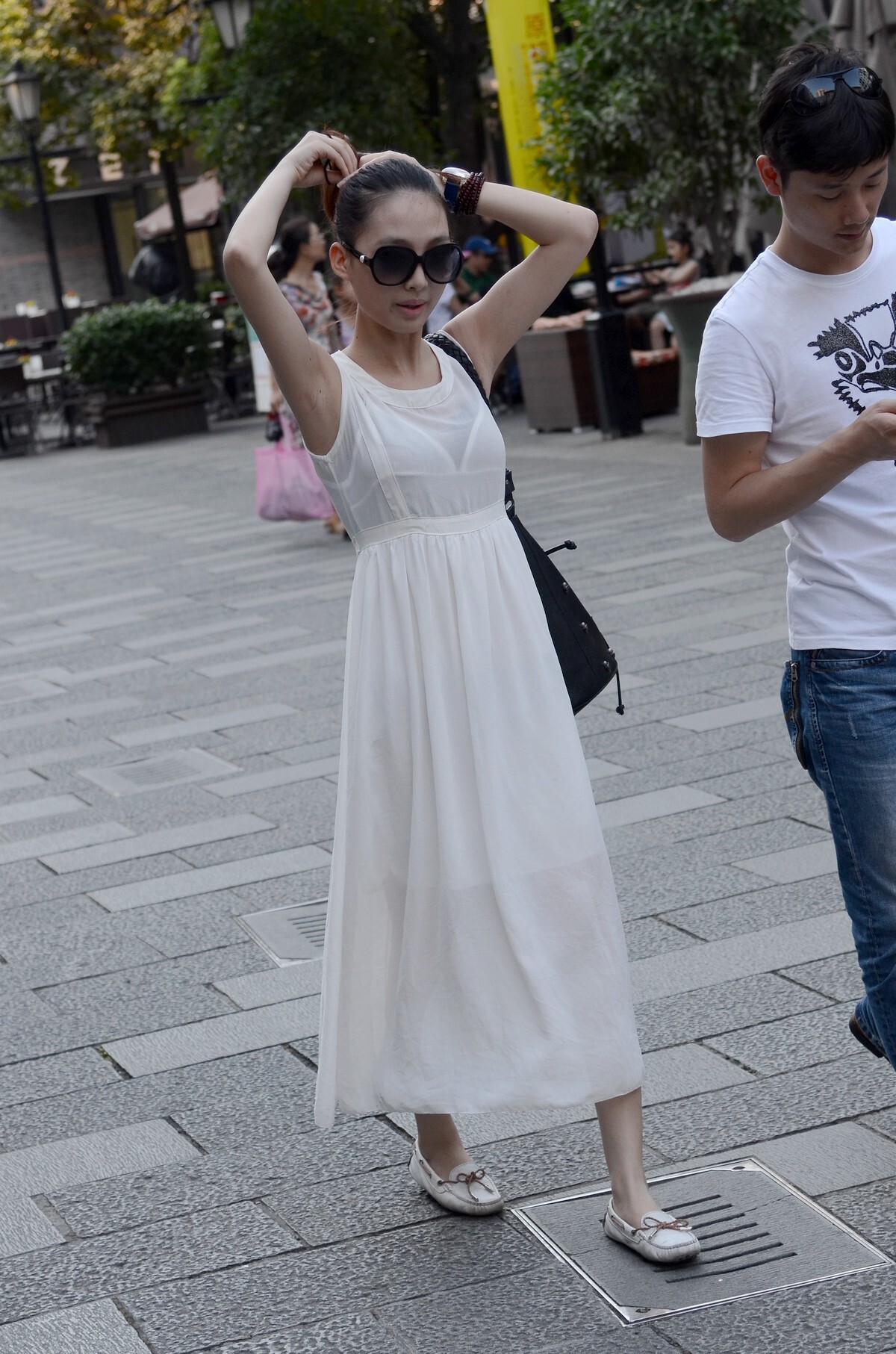 原创街拍丝袜美女056