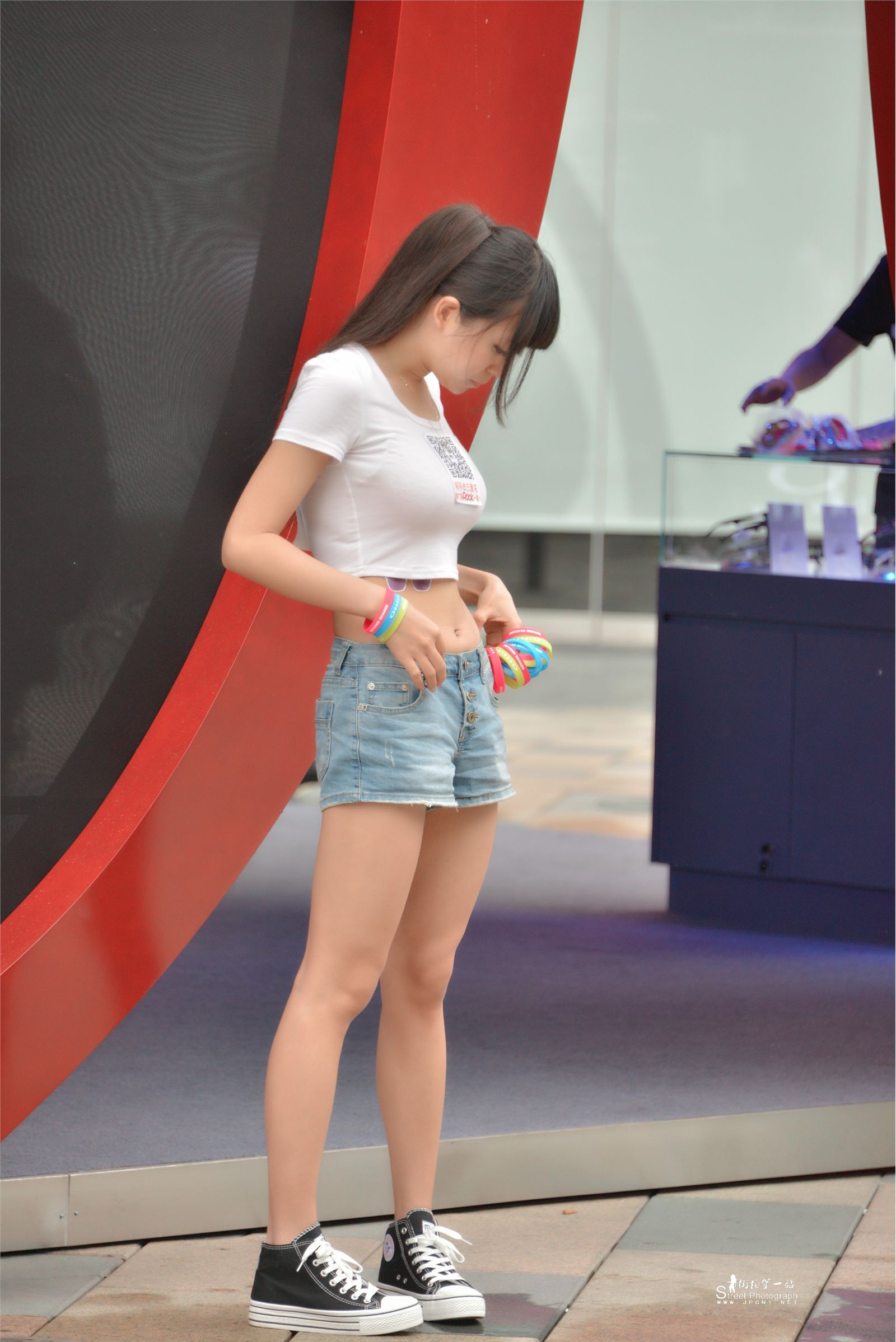 原创街拍丝袜美女056