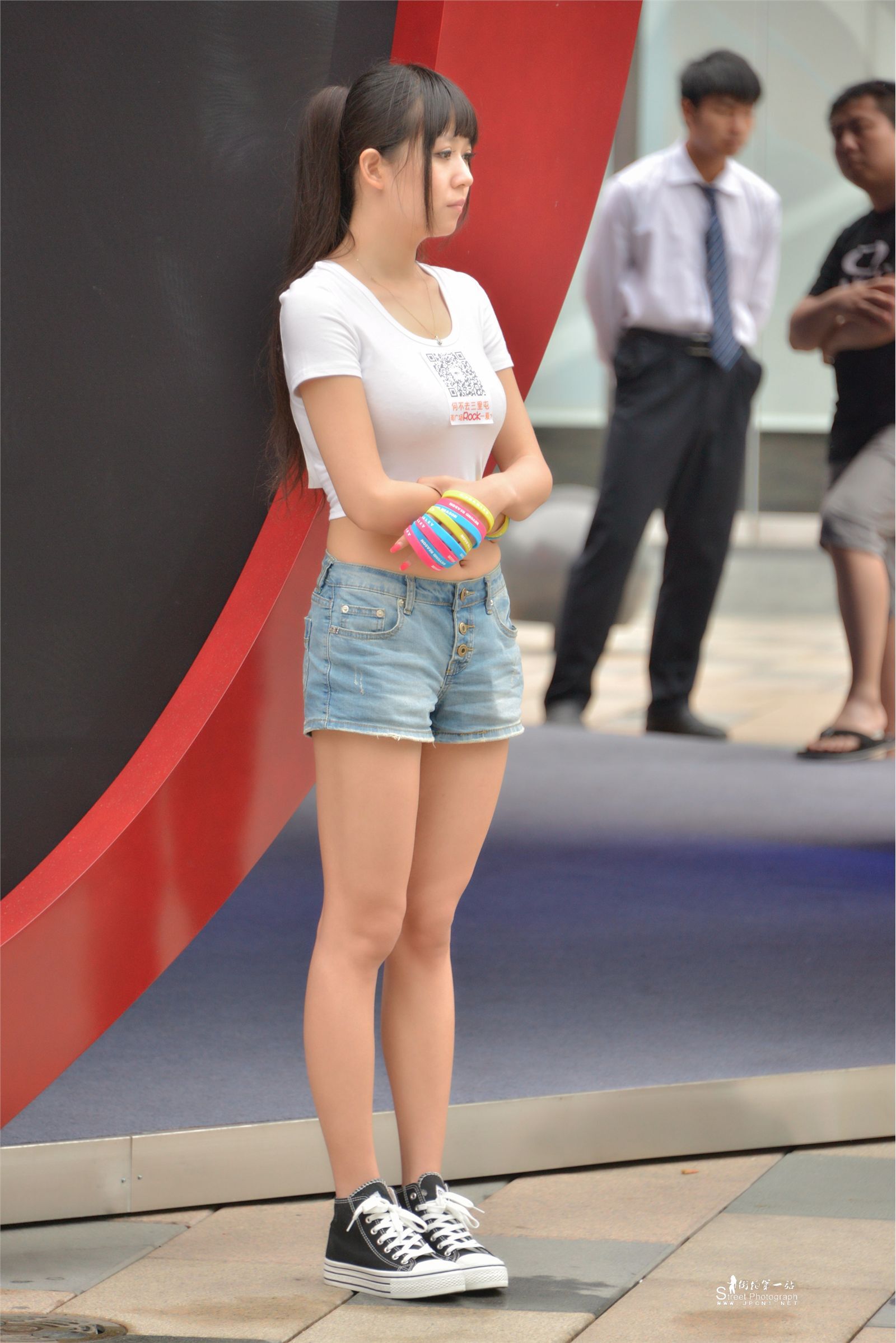 原创街拍丝袜美女056