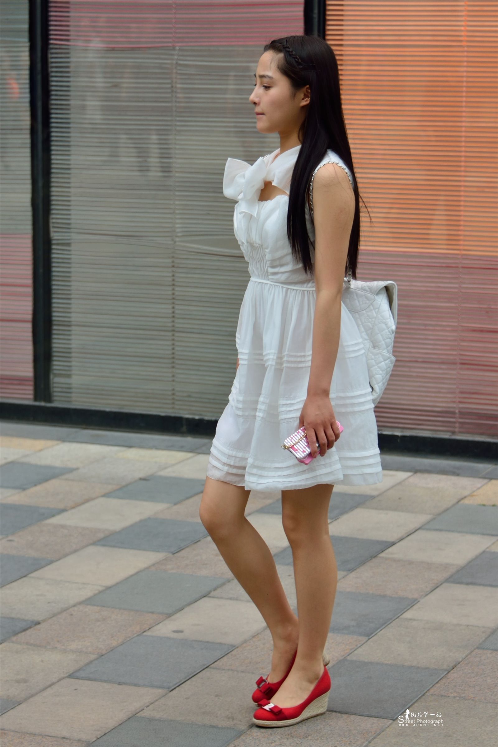 原创街拍丝袜美女056