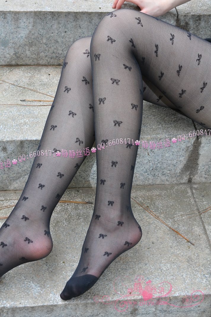 蝶恋花 黑色凉高（外景） 静静丝语系列套图 网络美女图片