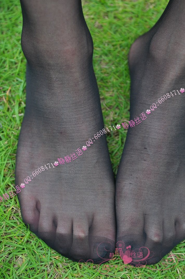 黑丝美女图片　静静丝语丝袜套图 超爽清新包芯丝连裤袜