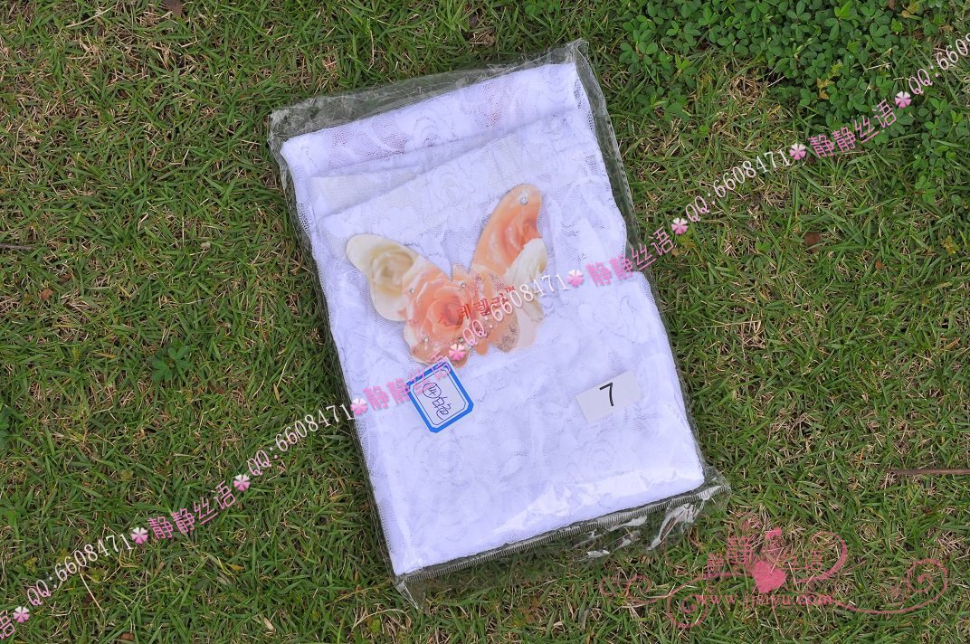 [静静丝语]韩版玫瑰花形蕾丝七分裤（黑色白色）