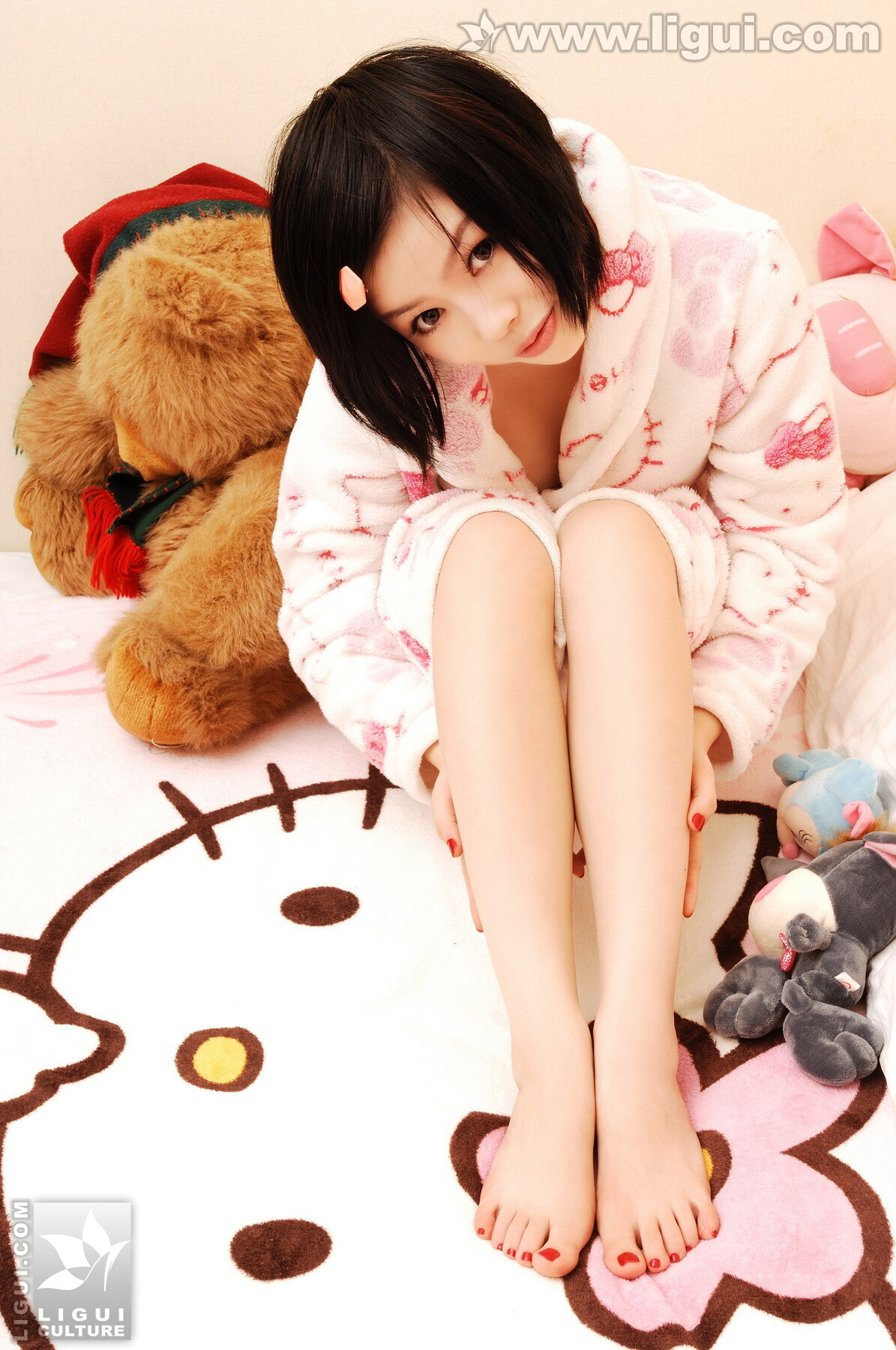 清纯妹妹 靓足动人 09年3月 muzi [Ligui]丽柜套图