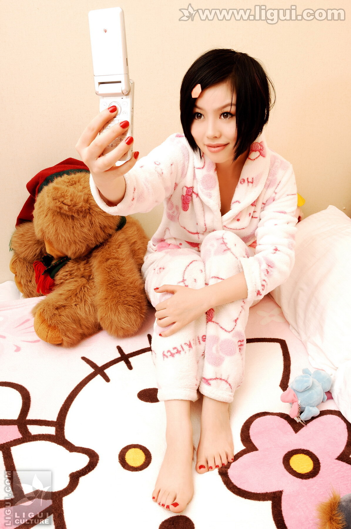 清纯妹妹 靓足动人 09年3月 muzi [Ligui]丽柜套图