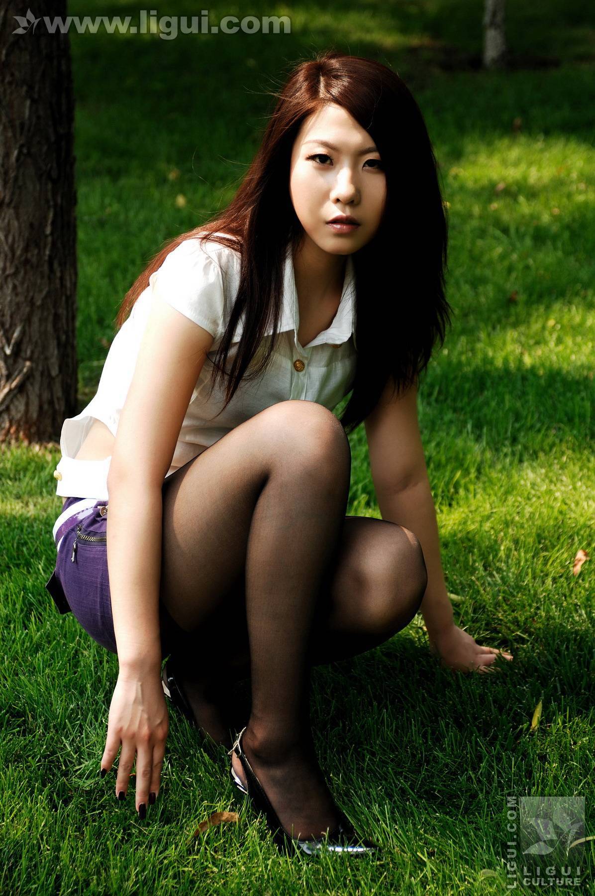 幽幽之美色公园展示篇  丽柜ligui 丝袜美女图片 2009.08.31