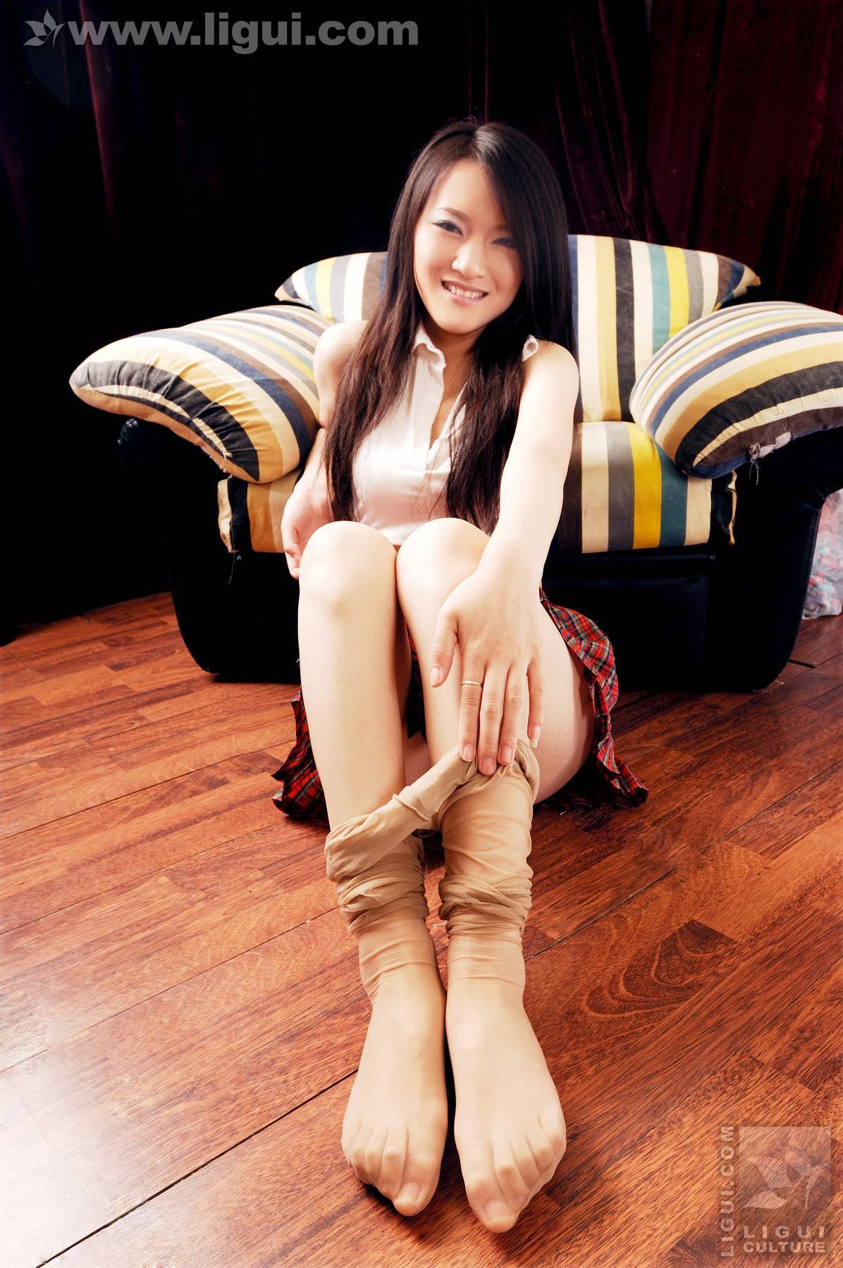 甜美可愛的絢爛展示 Model 文婷 Ligui 丽柜模特套图