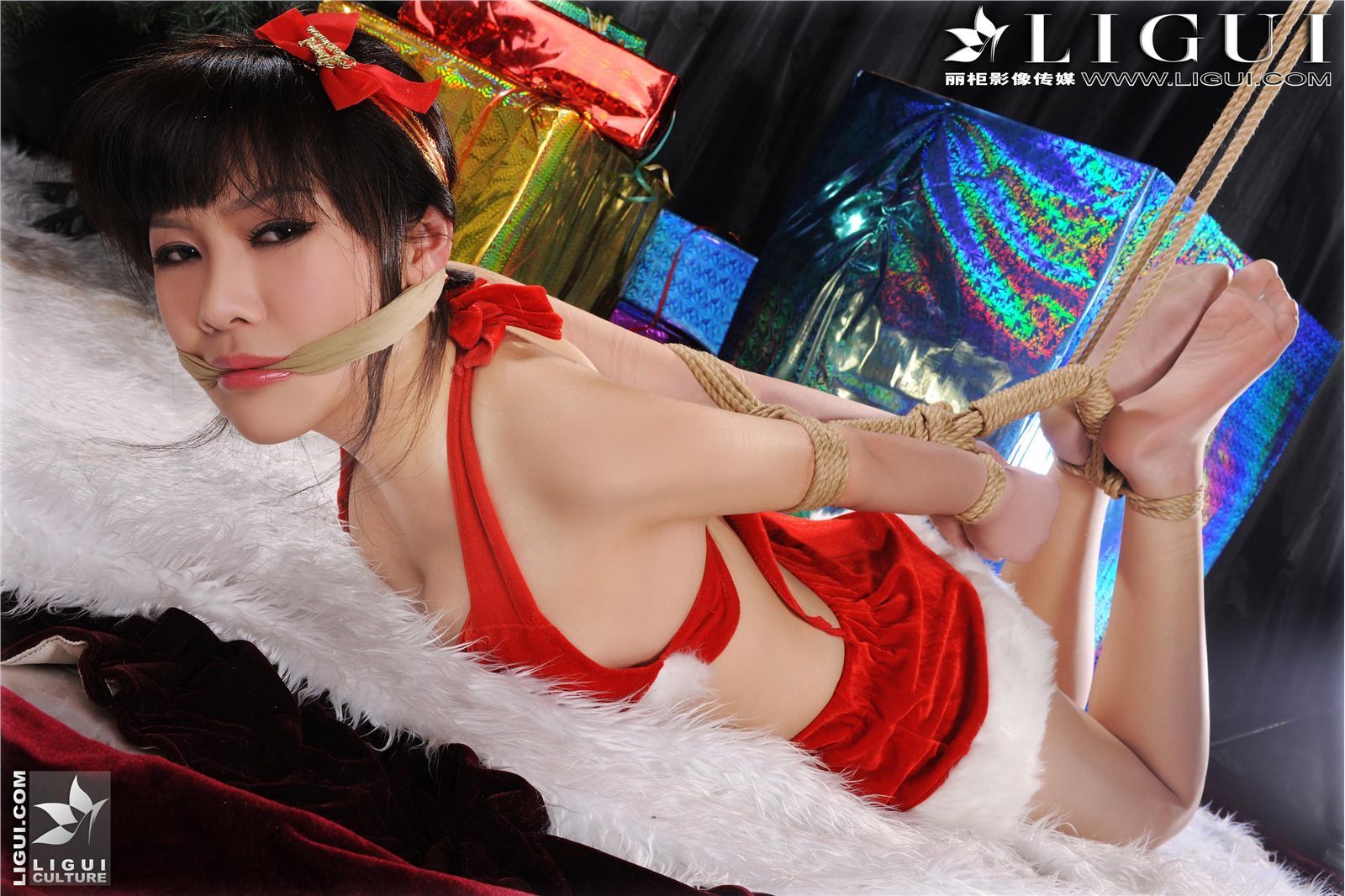 [丽柜][02-09]VIP典藏-紧缚魅影 Model-文静 丝袜美女图片