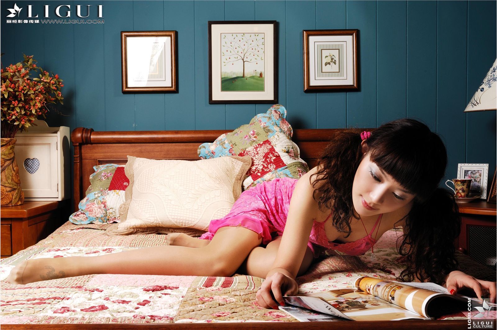 [丽柜] 20130402 名莲杂志 MODEL 咪惠美 肉丝写真