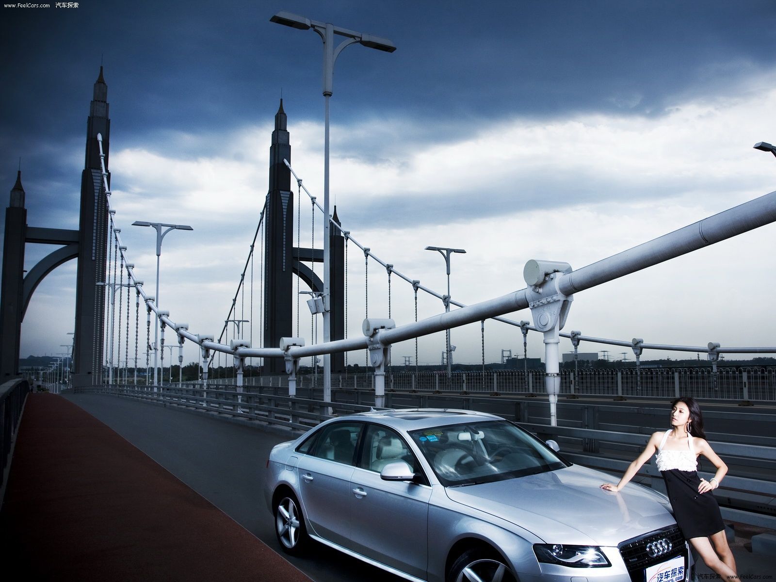 一组美艳的美女车模 名车模特套图