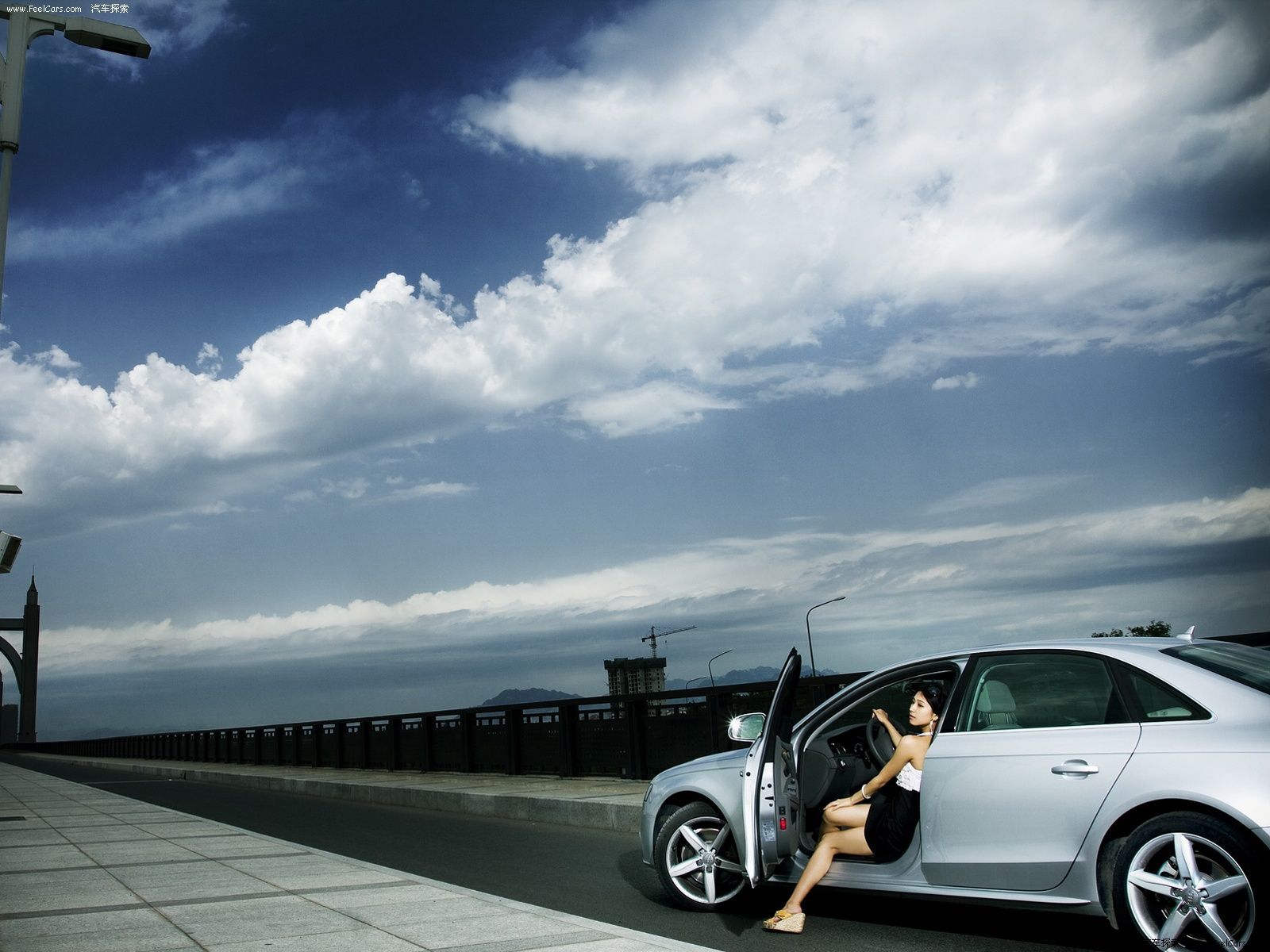 一组美艳的美女车模 名车模特套图