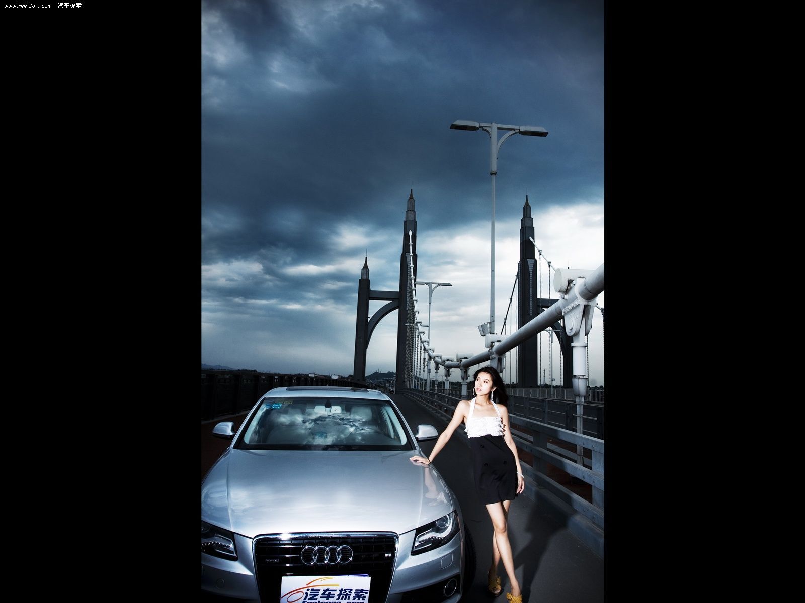 一组美艳的美女车模 名车模特套图