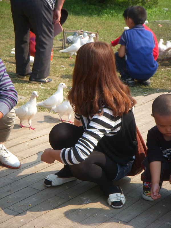 [户外街拍] 2013.08.06 公园中偶遇相当养眼的的黑丝美女