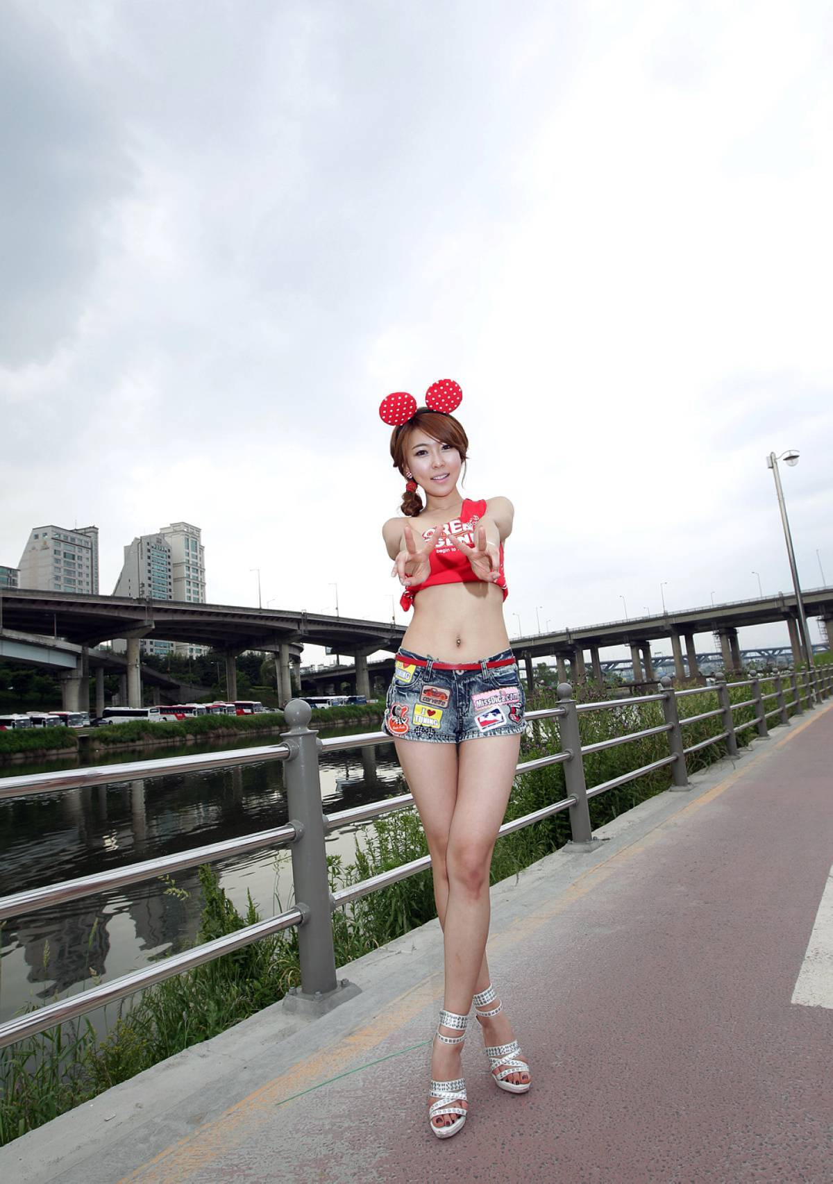 韩国美腿机车宝贝