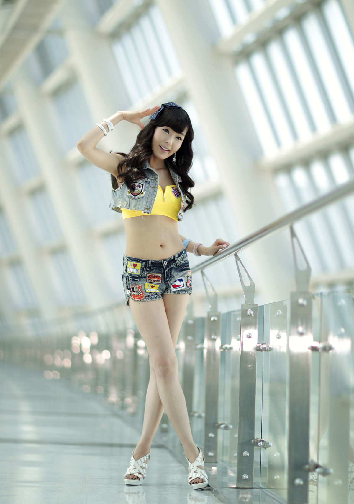 韩国美腿机车宝贝