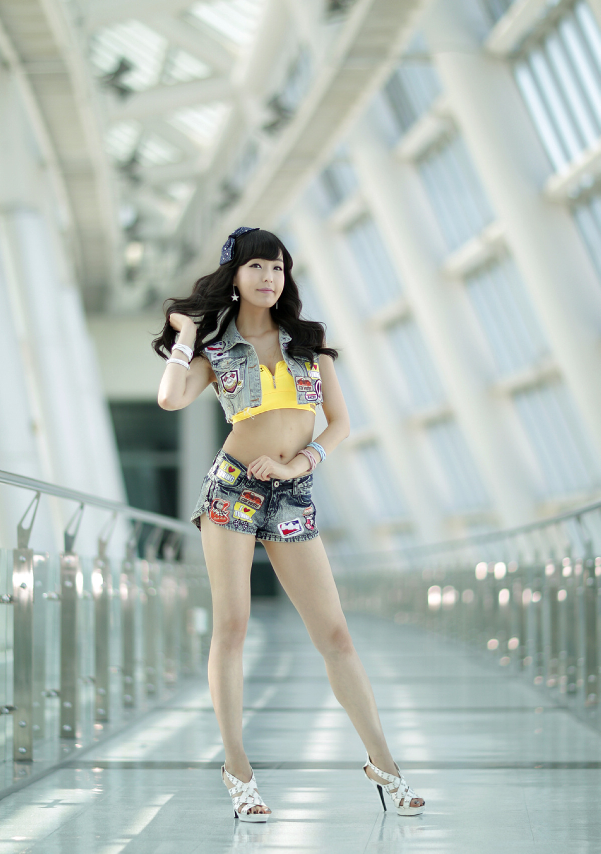 韩国美腿机车宝贝