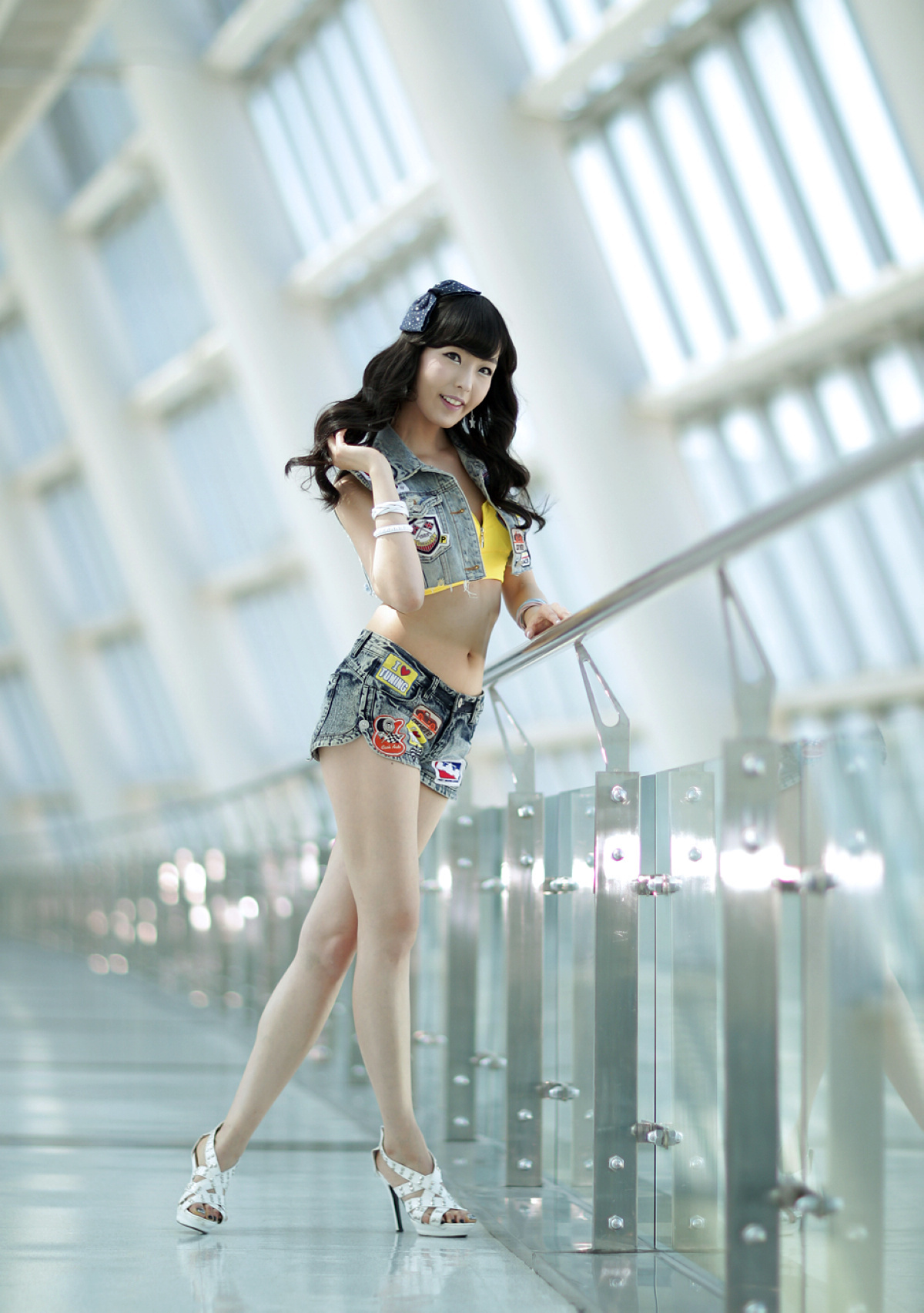 韩国美腿机车宝贝