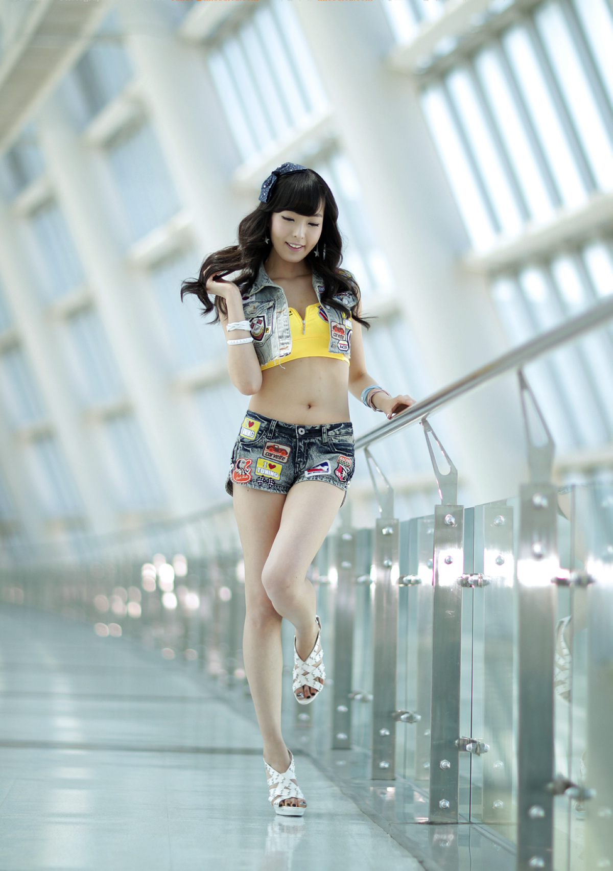 韩国美腿机车宝贝