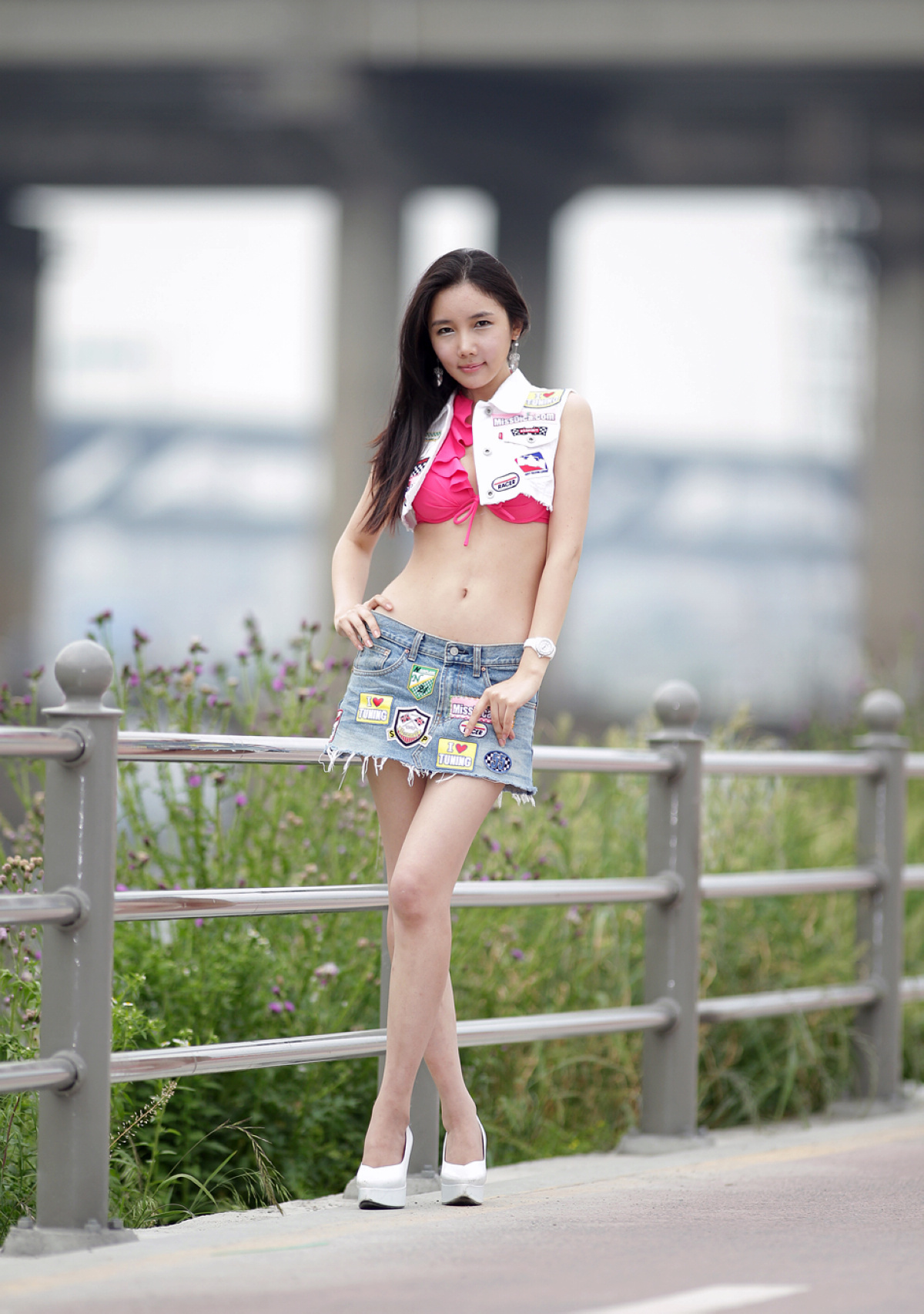 韩国美腿机车宝贝