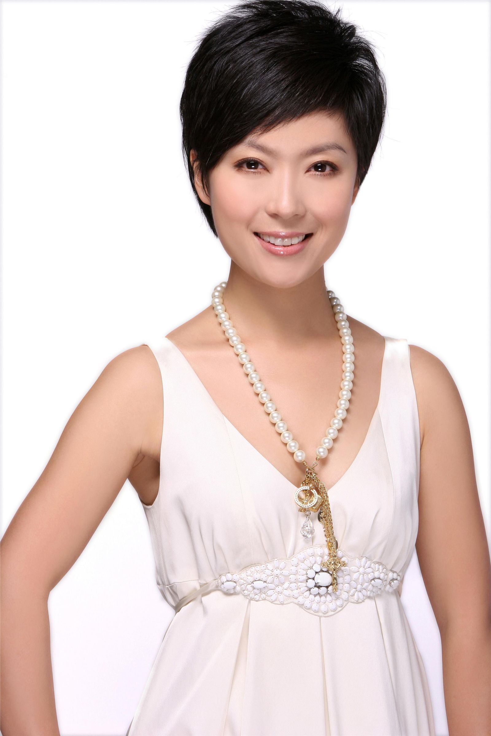 庞晓戈美丽主持高清写真