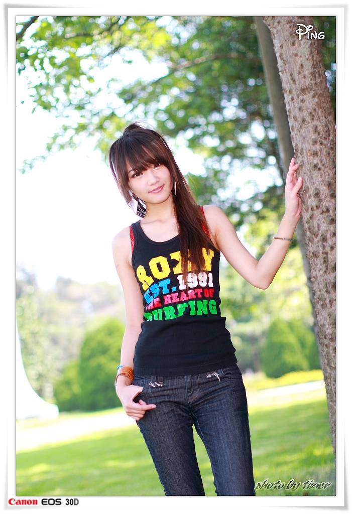 台湾妹子 小品-清華大學外拍