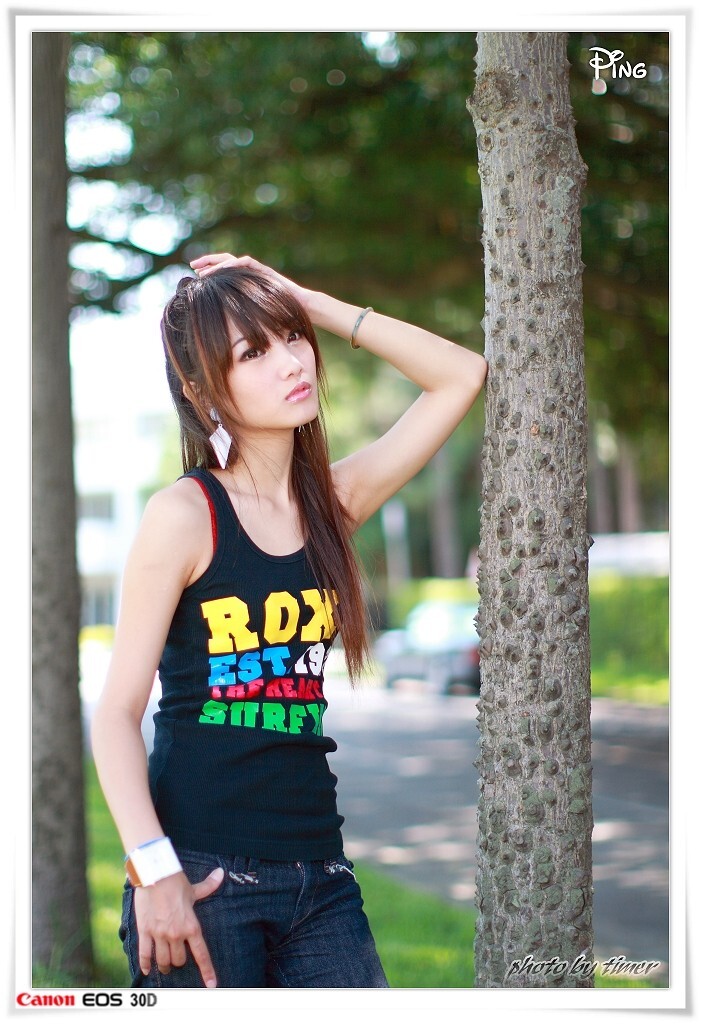 台湾妹子 小品-清華大學外拍