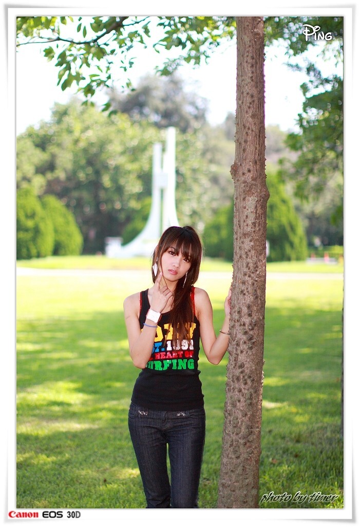 台湾妹子 小品-清華大學外拍