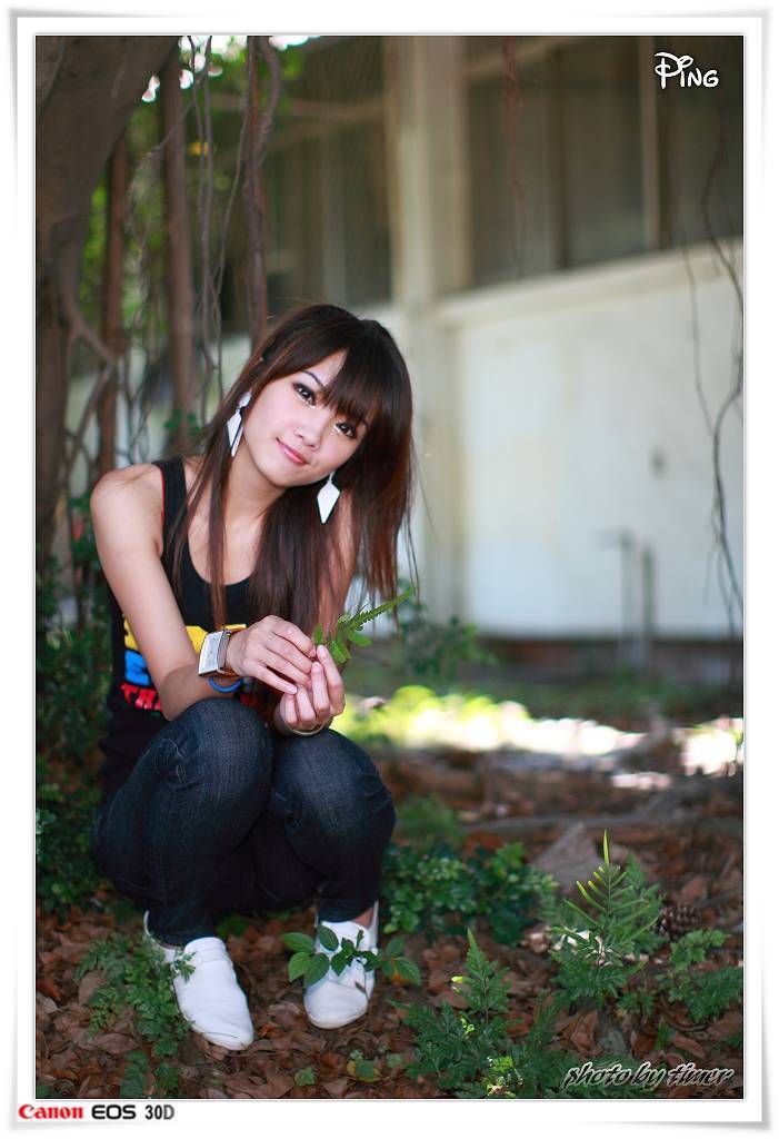 台湾妹子 小品-清華大學外拍