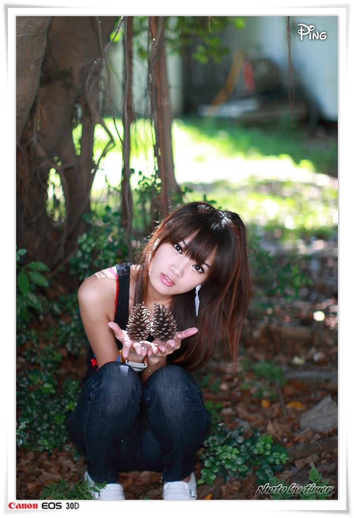 台湾妹子 小品-清華大學外拍