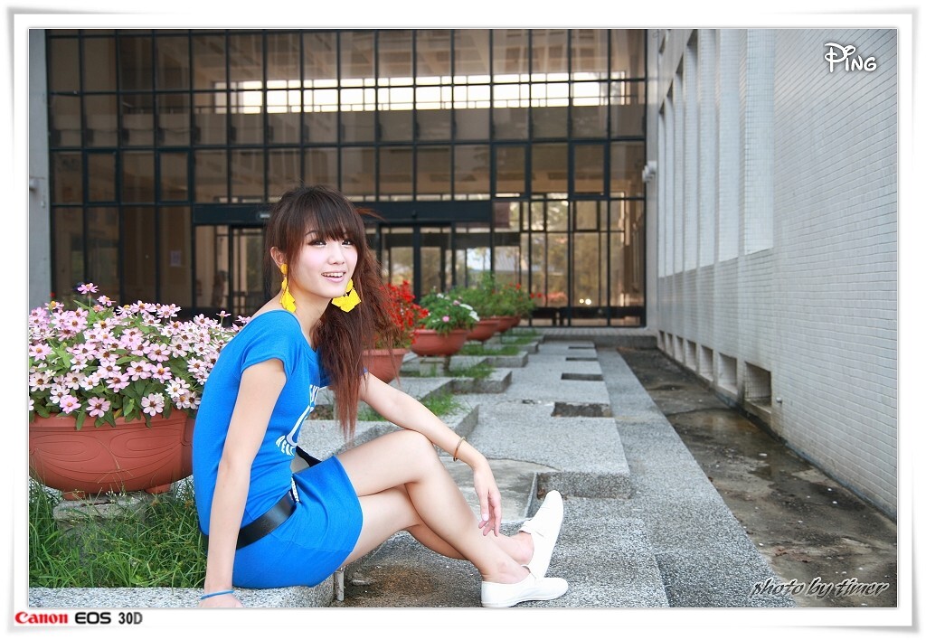 台湾妹子 小品-清華大學外拍