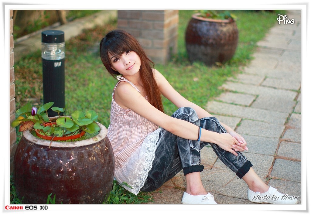 台湾妹子 小品-清華大學外拍