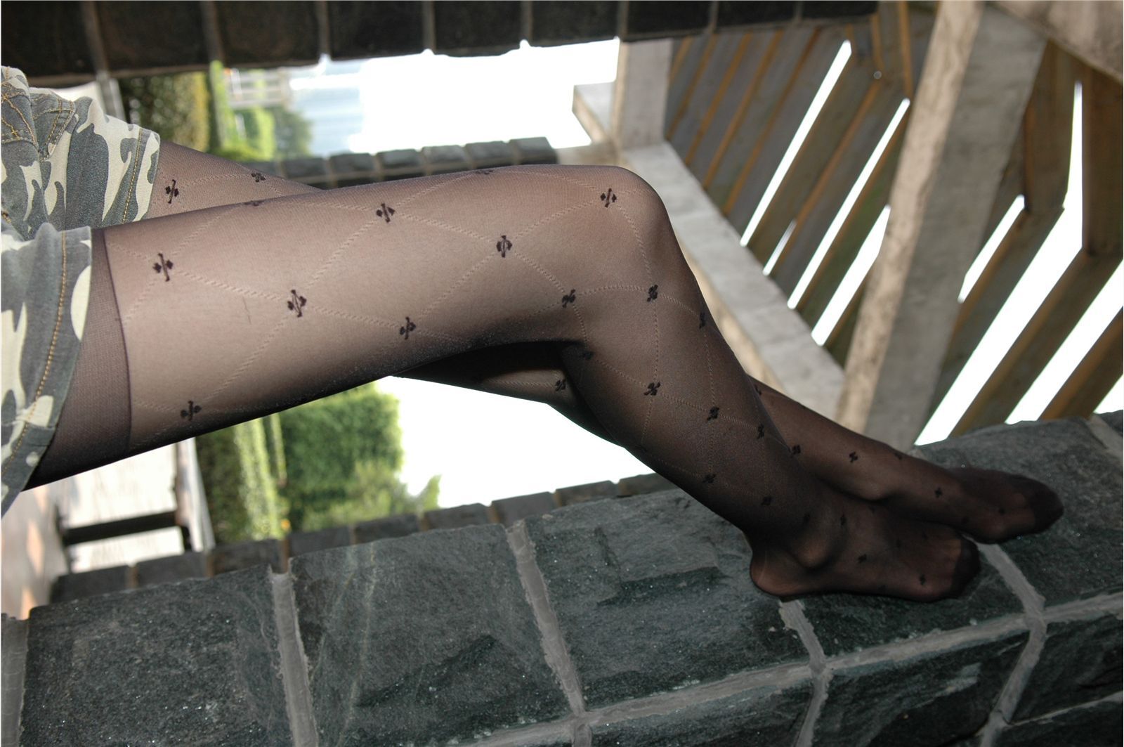 wenwen 性感丝袜美女户外写真