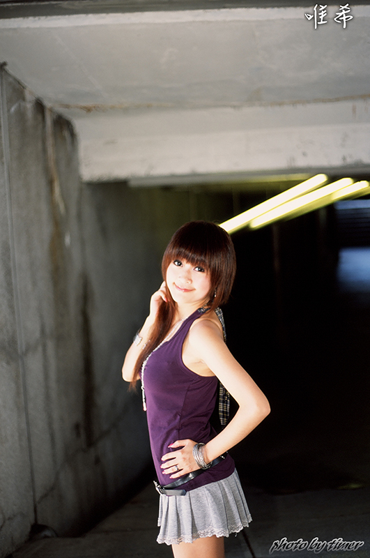 台湾妹子 寵兒-中華大學外拍