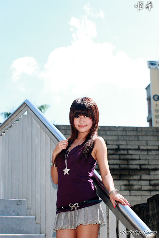 台湾妹子 寵兒-中華大學外拍