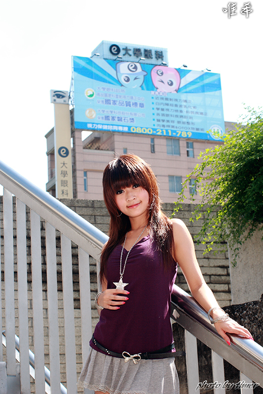 台湾妹子 寵兒-中華大學外拍