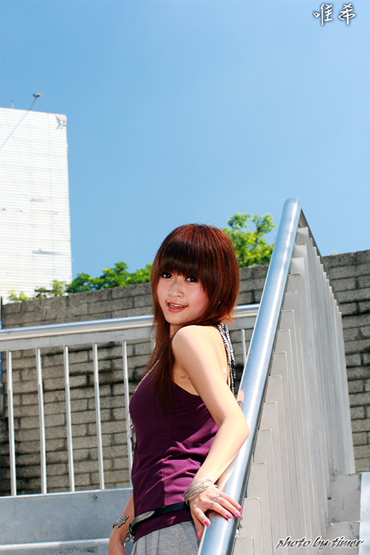 台湾妹子 寵兒-中華大學外拍