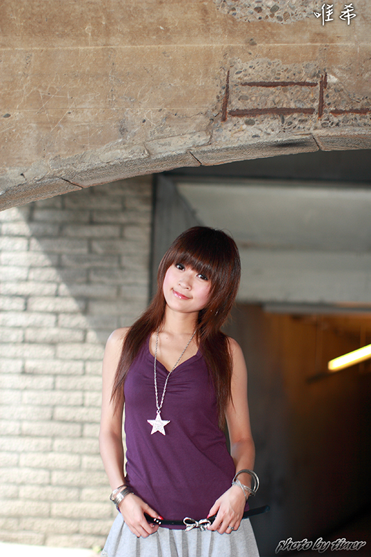 台湾妹子 寵兒-中華大學外拍