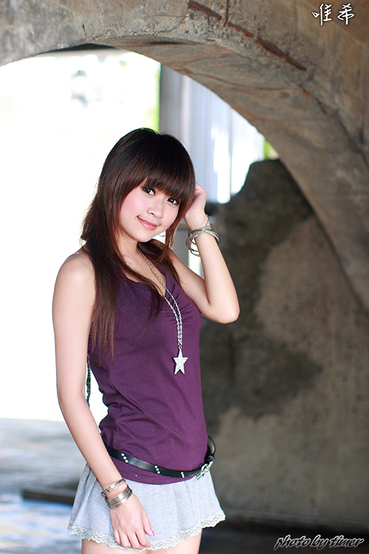 台湾妹子 寵兒-中華大學外拍