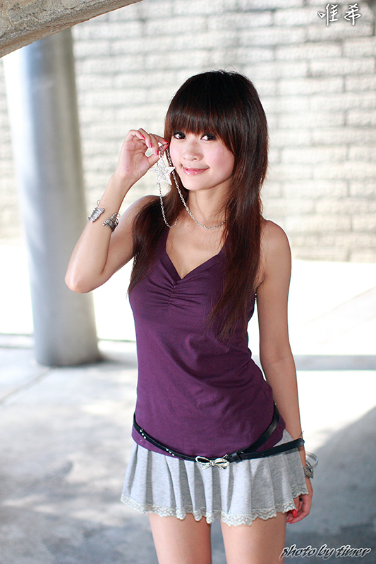 台湾妹子 寵兒-中華大學外拍