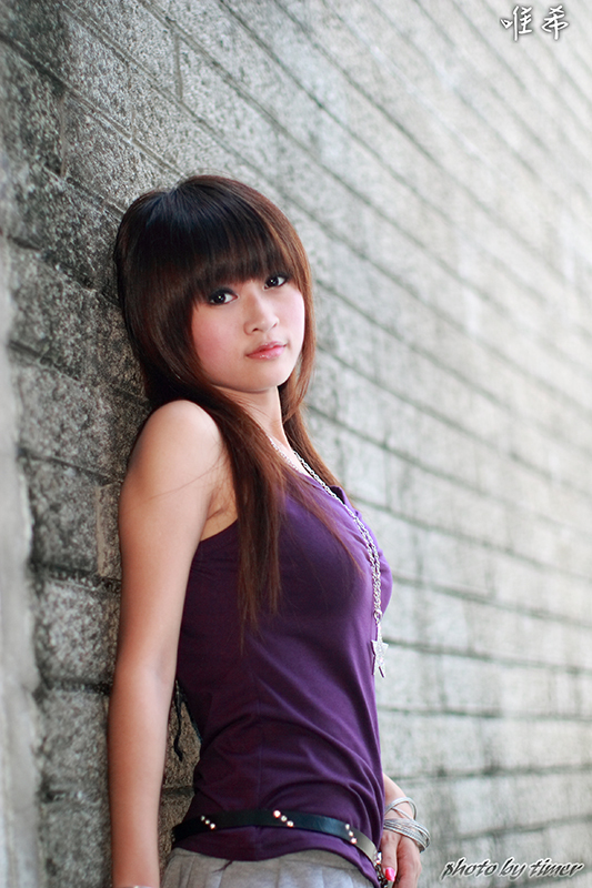 台湾妹子 寵兒-中華大學外拍