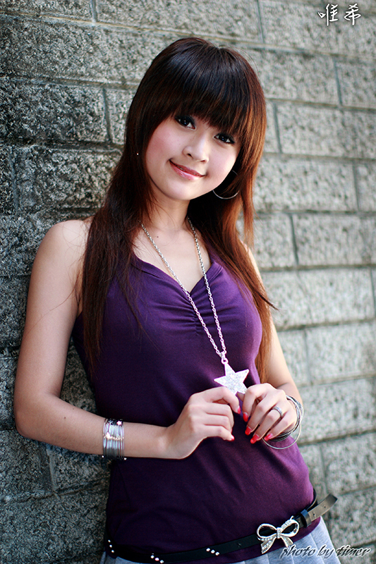 台湾妹子 寵兒-中華大學外拍