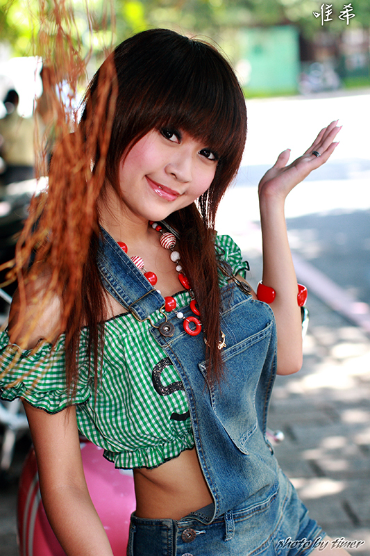 台湾妹子 寵兒-中華大學外拍