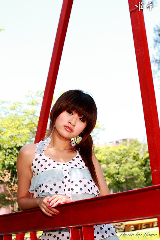 台湾妹子 寵兒-中華大學外拍