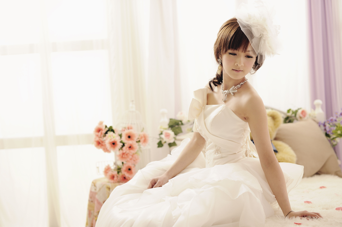 果子 2012.02.26 棚拍婚纱最新青纯美女图片